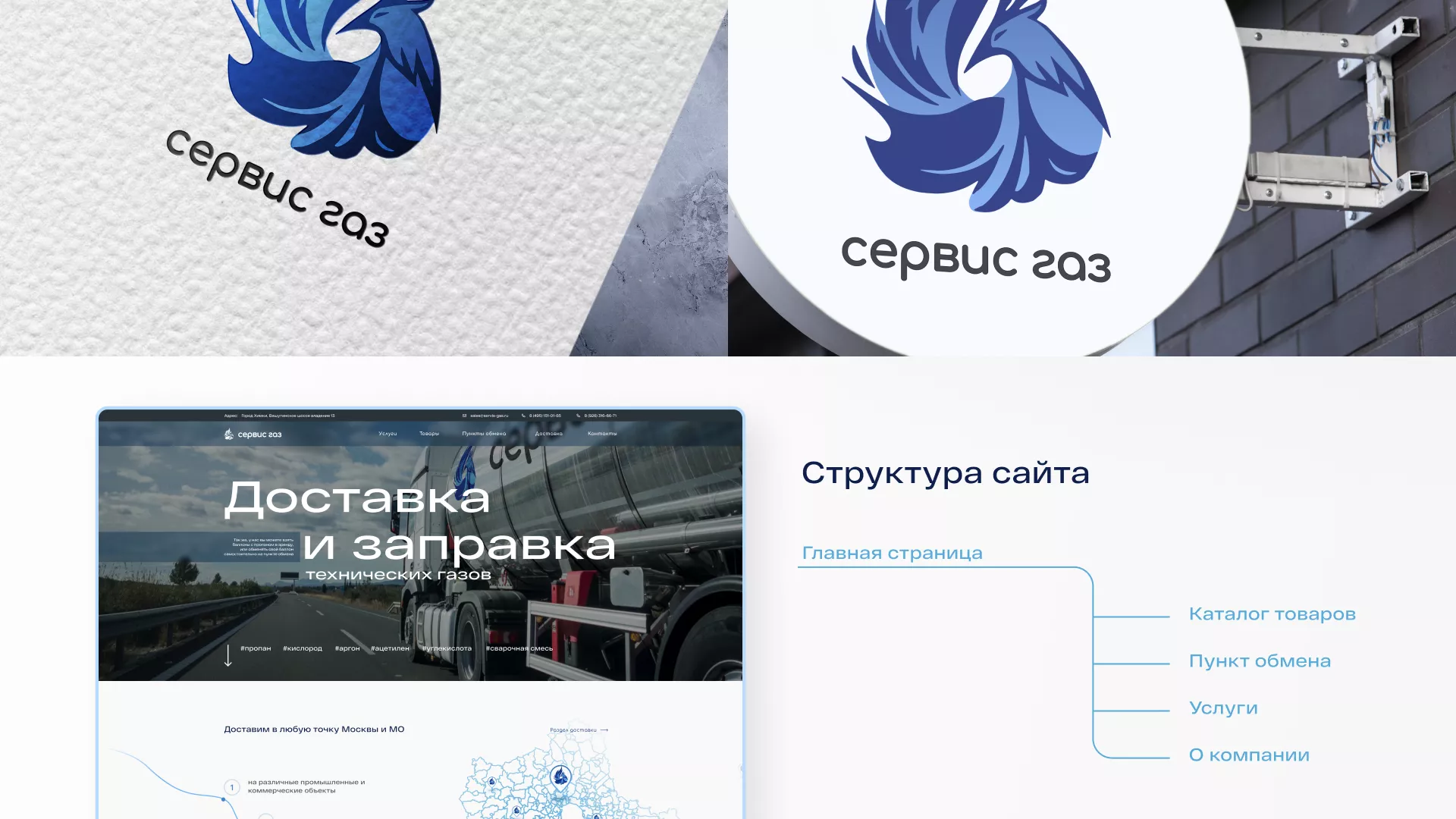 Создание сайта компании «Сервис газ» в Зуевке