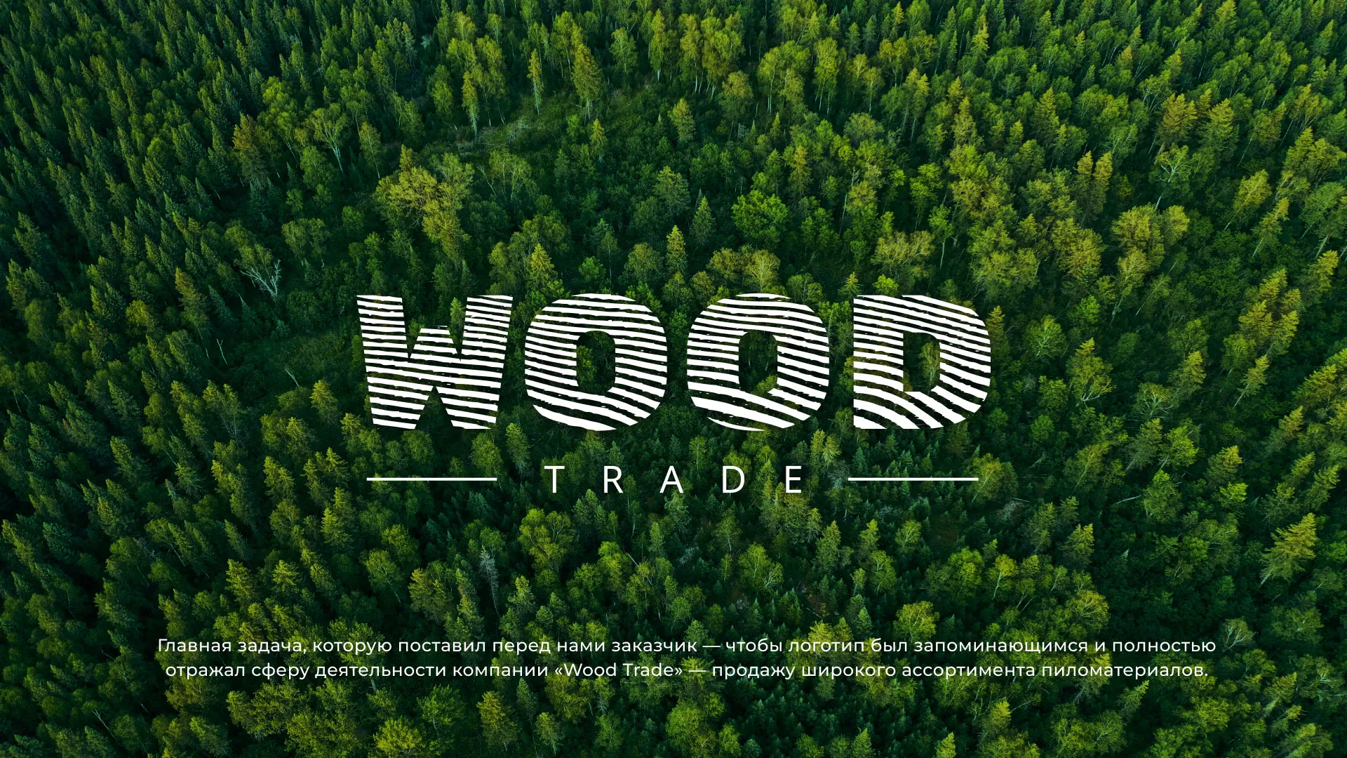 Разработка логотипа для компании «Wood Trade» в Зуевке
