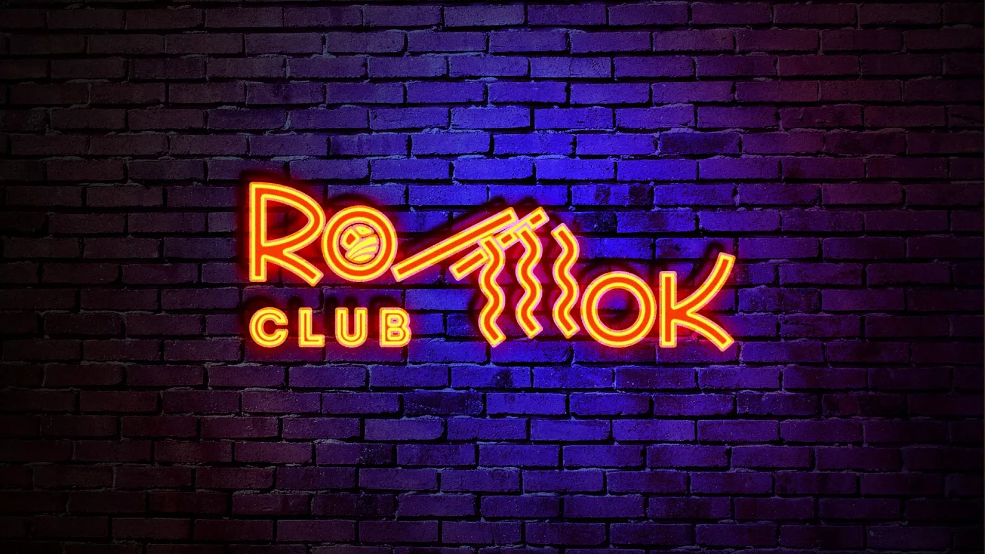 Разработка интерьерной вывески суши-бара «Roll Wok Club» в Зуевке