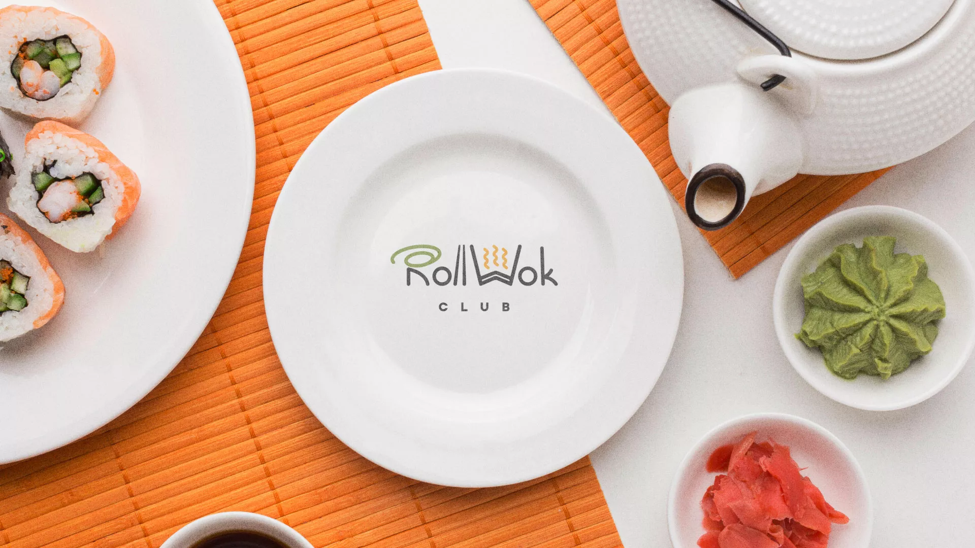 Разработка логотипа и фирменного стиля в Зуевке для суши-бара «Roll Wok Club» Разработка логотипа и фирменного стиля в Зуевке для суши-бара «Roll Wok Club»